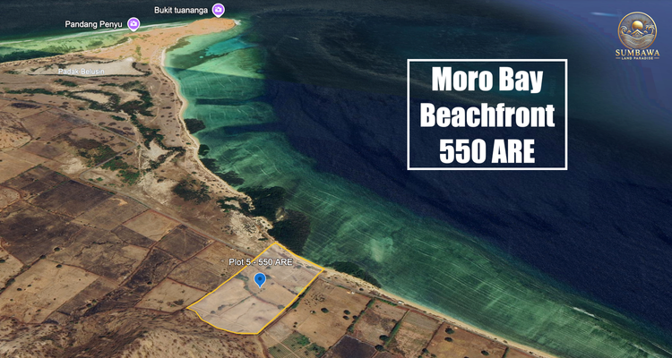 Plot 5 - Kertasari - Moro Bay - Beachfront - 550 ARE