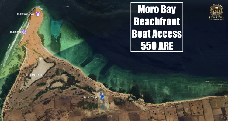 Plot 4 - Kertasari - Moro Bay - Beachfront/ Boat Access - 550 ARE