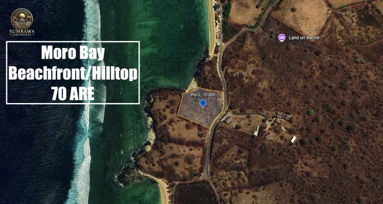 Plot 2 - Kertasari - Moro Bay - Beachfront/Hilltop - 70 ARE