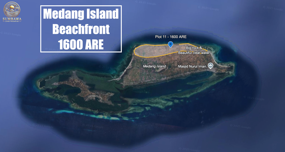 Plot 11 - Medang Island - Beach Front - Boat Access - 1600 ARE